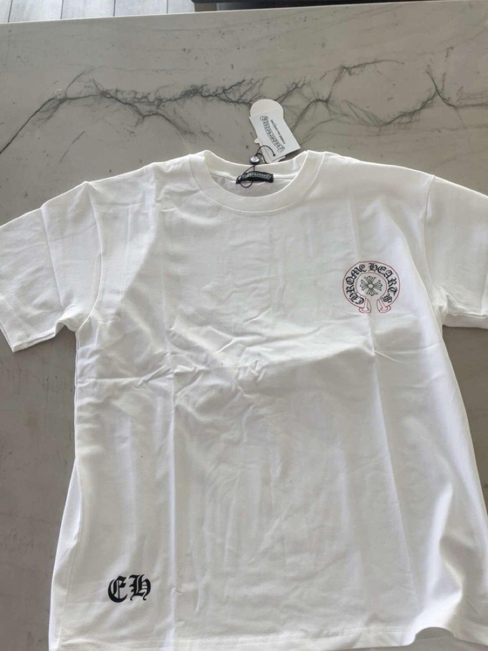Chrome heart tee
